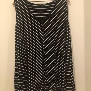 Cable & Gauge Striped Tank Sz 3X